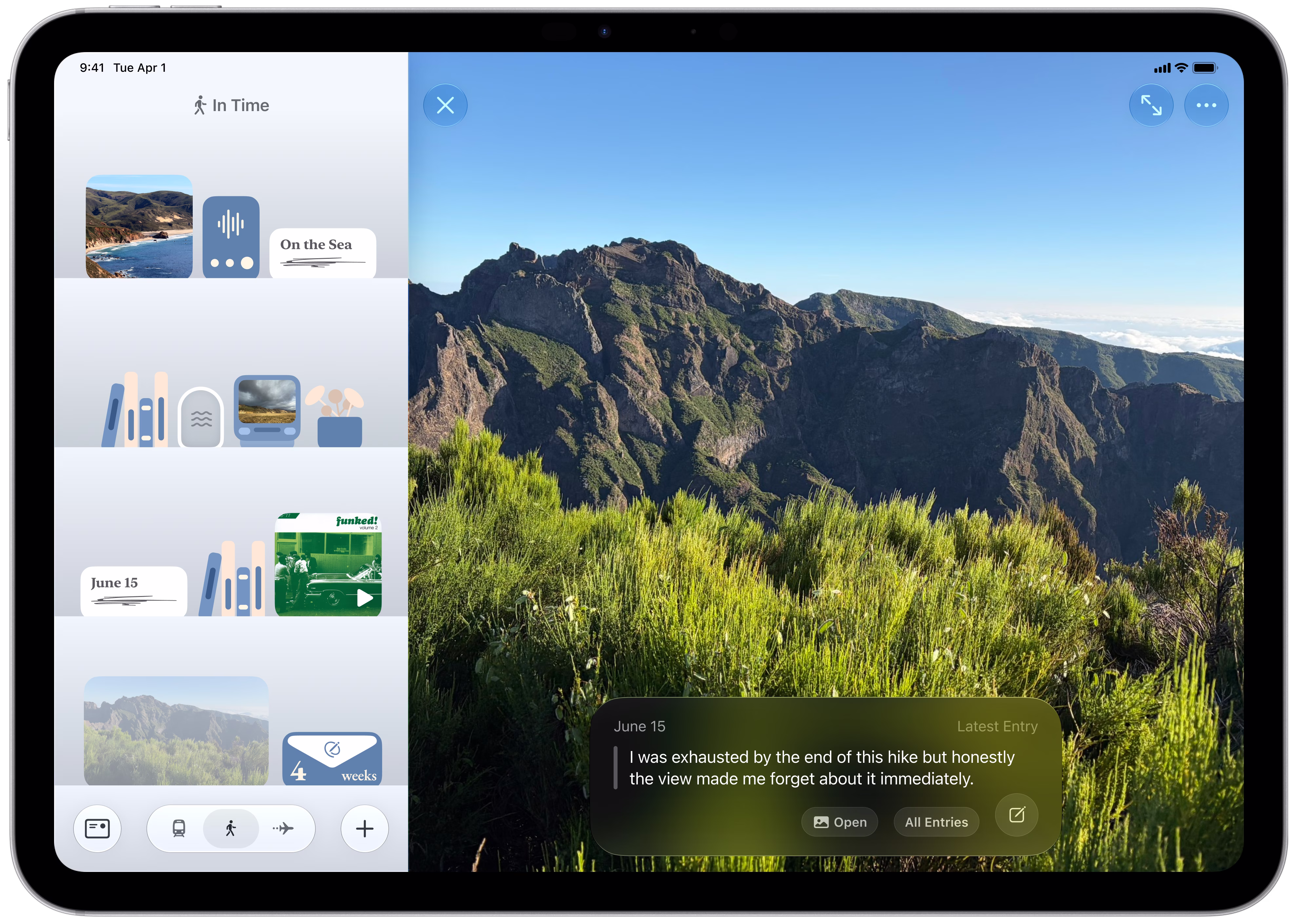 Shelf on iPad